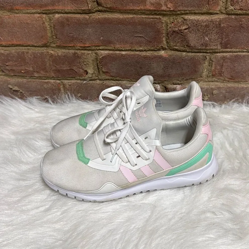 adidas white pink